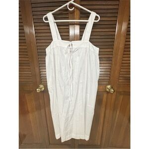 Lake Women's White Nightgown Long Maxi Straps‎ Spring Prairie Jen Garner Size L